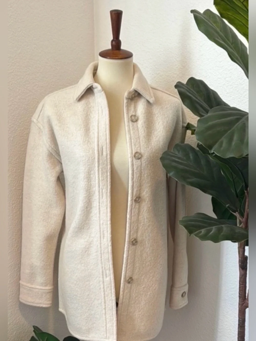 Aritzia The Group Babaton Cream Teddy Jacket